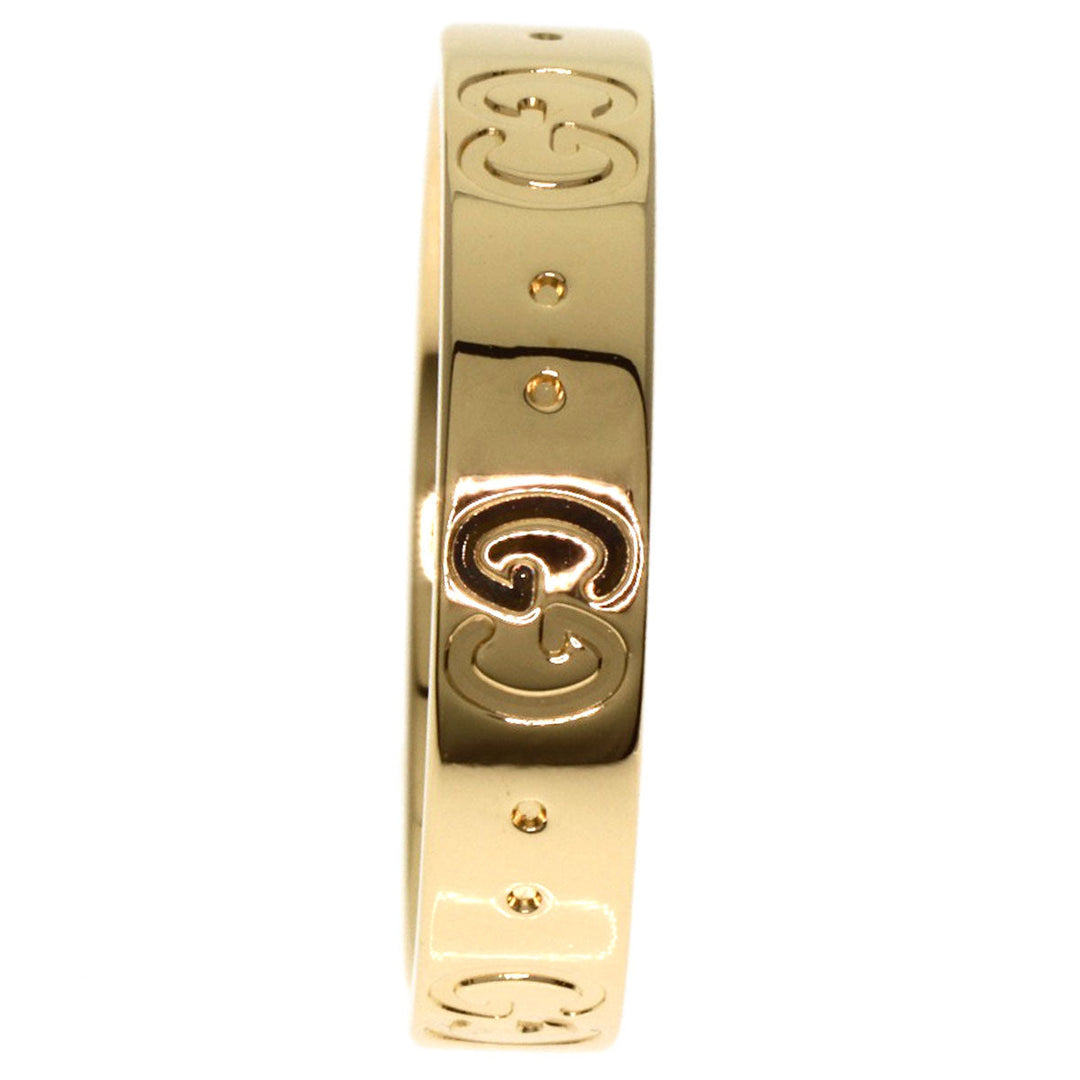 GUCCI Ring 18K Yellow Gold gold Icon # 13 Women Used Authentic
