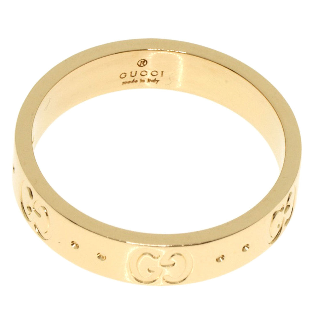 GUCCI Ring 18K Yellow Gold gold Icon # 13 Women Used Authentic