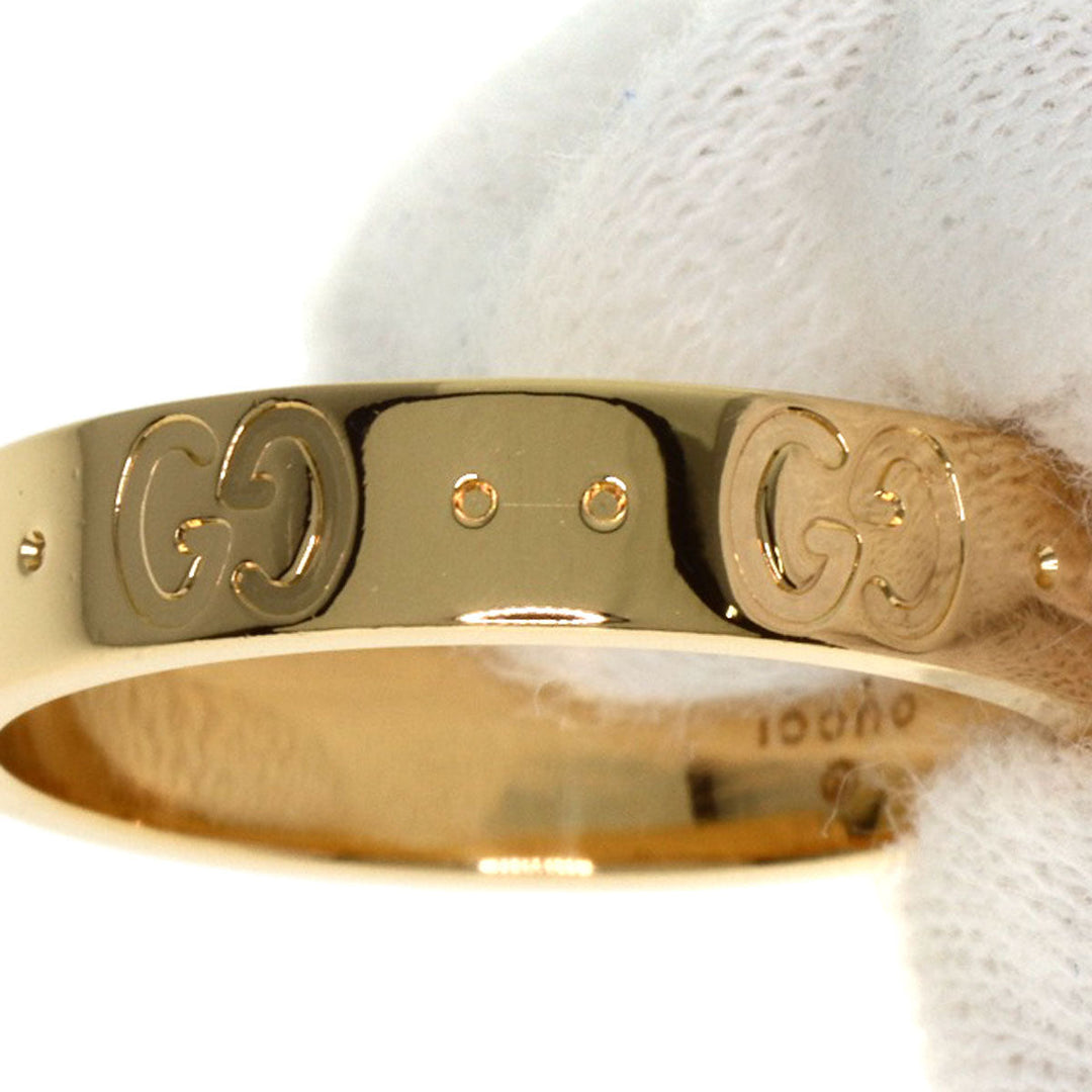 GUCCI Ring 18K Yellow Gold gold Icon # 13 Women Used Authentic