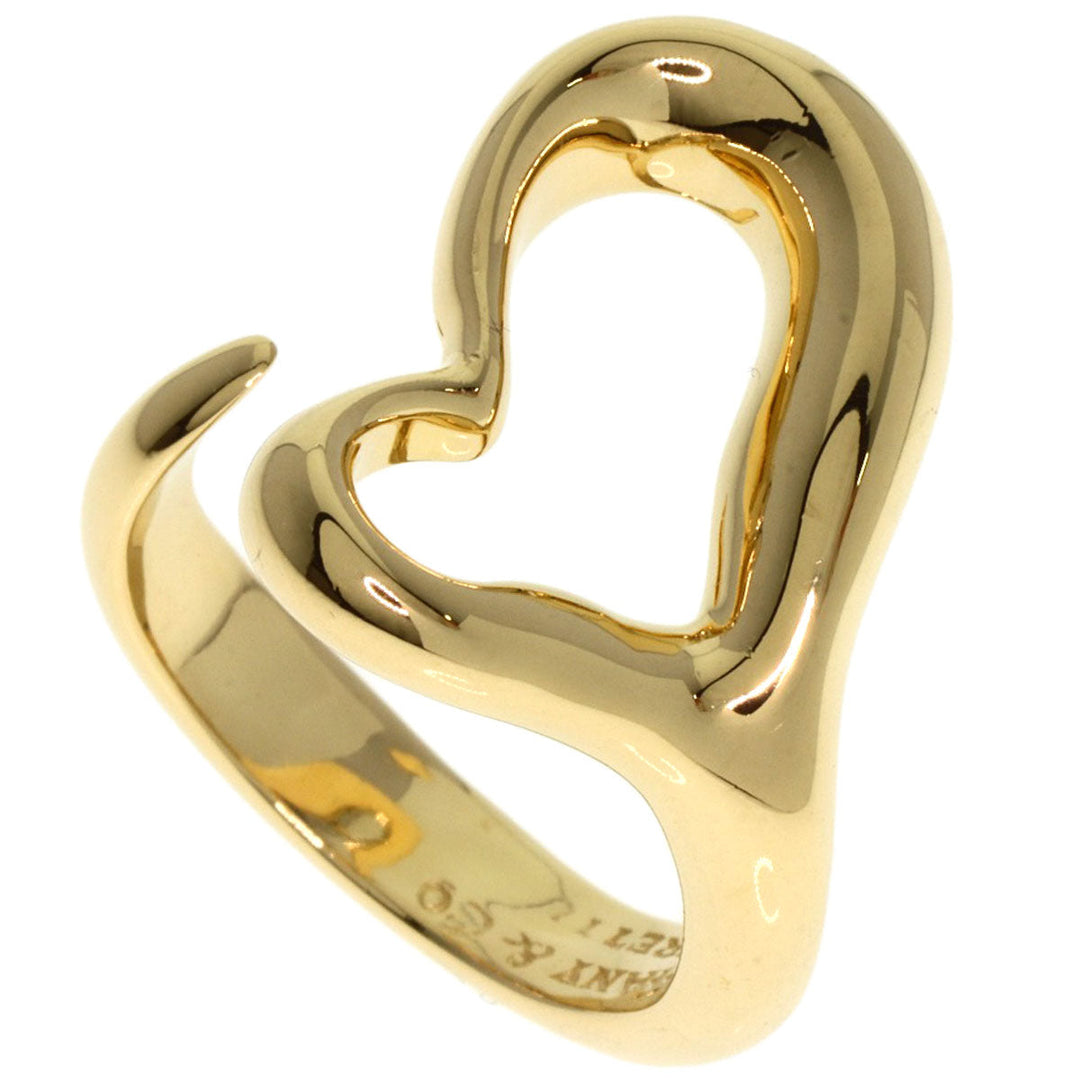 TIFFANY&Co. Ring 18K Yellow Gold gold Open heart Women Used Authentic