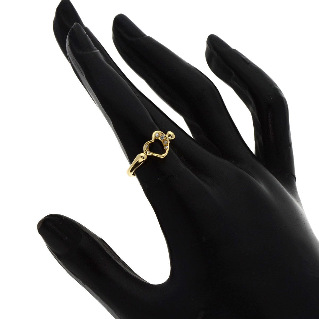 TIFFANY&Co. Ring 18K Yellow Gold gold Open heart diamond