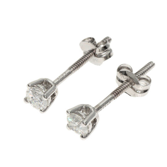 TIFFANY&Co. Pierce PT950 , PT900 Silver studs diamond Women Used Authentic