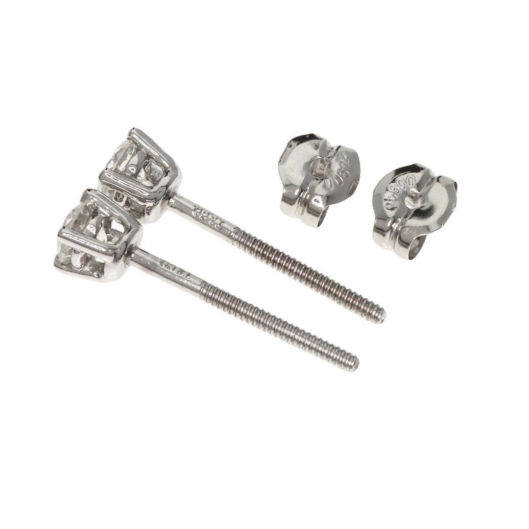 TIFFANY&Co. Pierce PT950 , PT900 Silver studs diamond Women Used Authentic