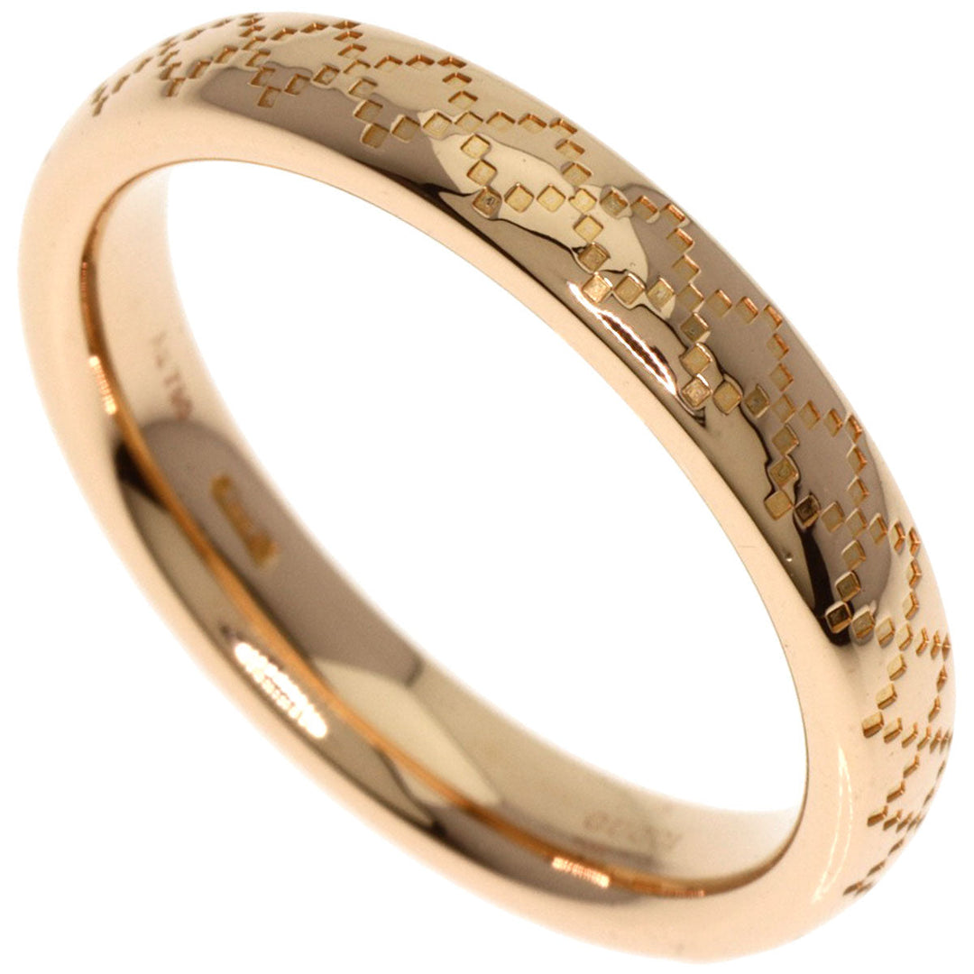 GUCCI Ring 18K Pink Gold gold Diamant Tissima #13