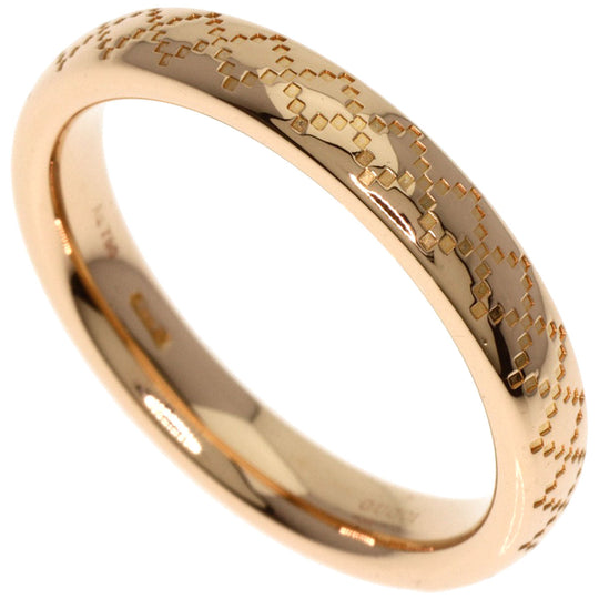 GUCCI Ring 18K Pink Gold gold Diamant Tissima #13