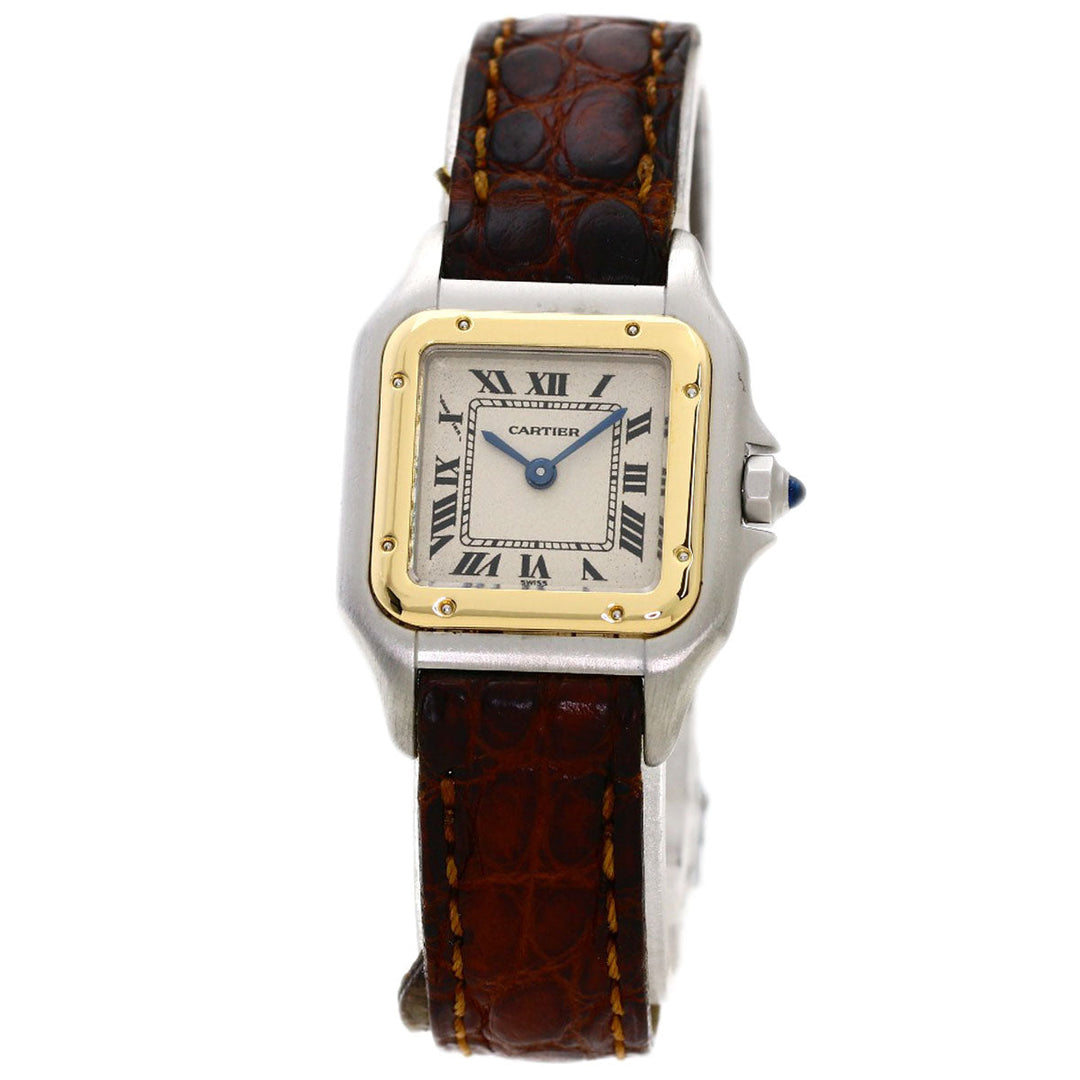 CARTIER Watches Quartz Stainless Steel Silver PANTHERESM Ivory dial