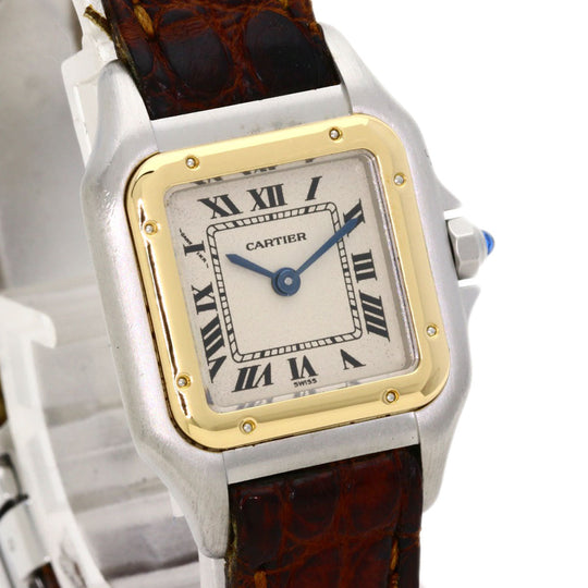 CARTIER Watches Quartz Stainless Steel Silver PANTHERESM Ivory dial
