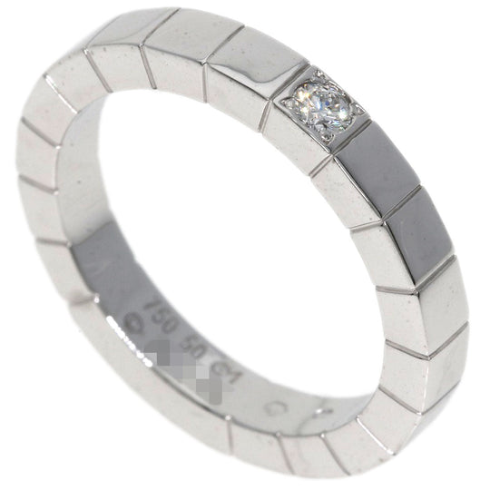 CARTIER Ring K18WG Silver Raniere 1P Diamond #50