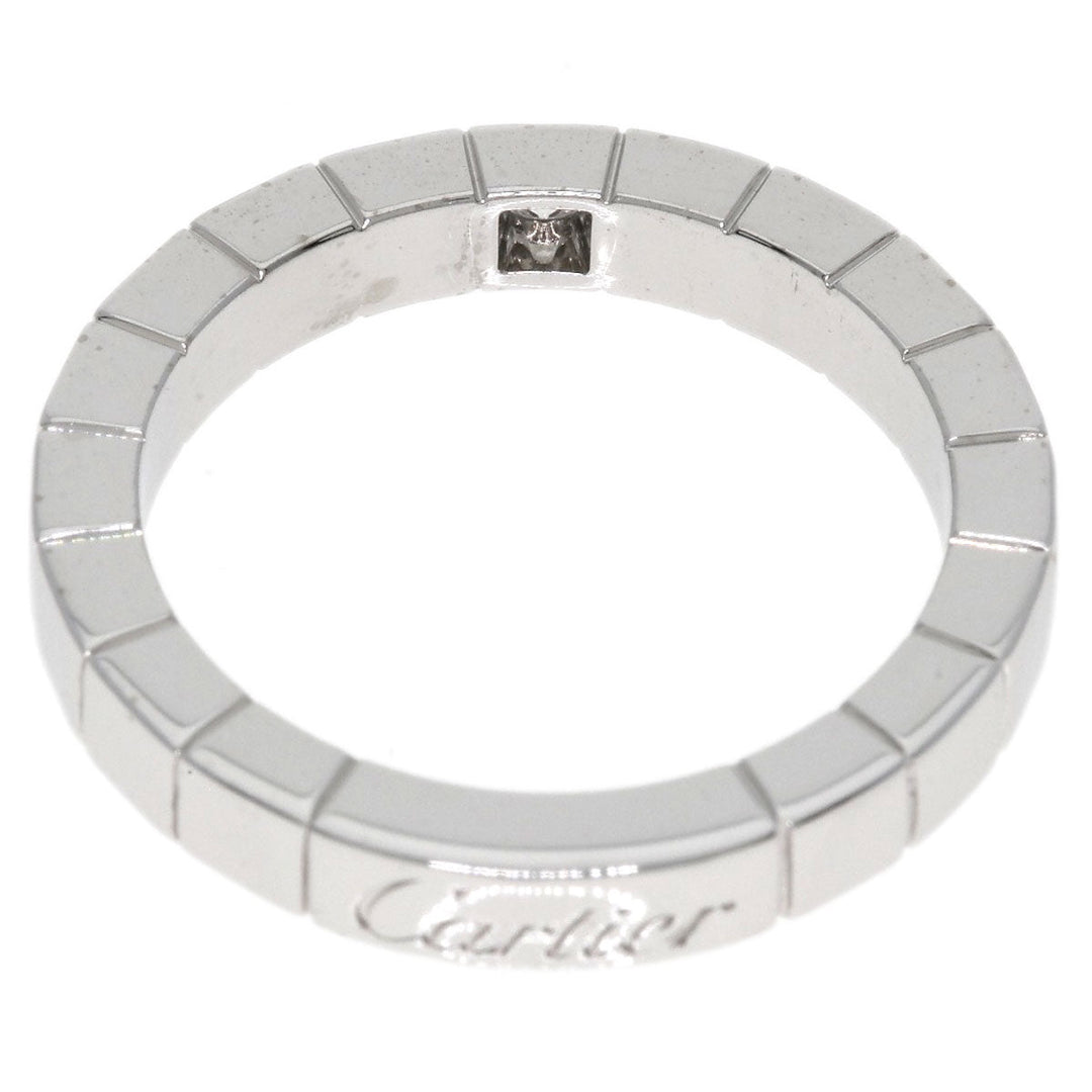 CARTIER Ring K18WG Silver Raniere 1P Diamond #50