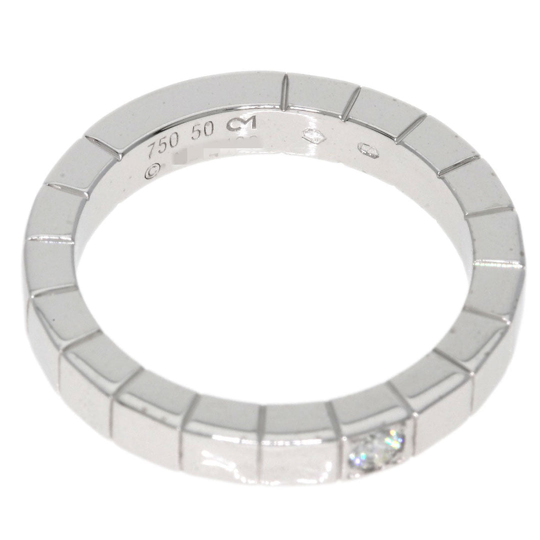 CARTIER Ring K18WG Silver Raniere 1P Diamond #50