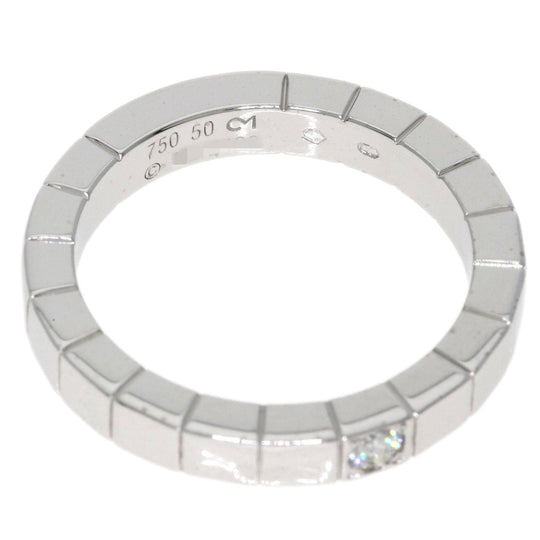 CARTIER Ring K18WG Silver Raniere 1P Diamond #50