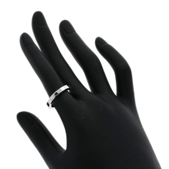 CARTIER Ring K18WG Silver Raniere 1P Diamond #50