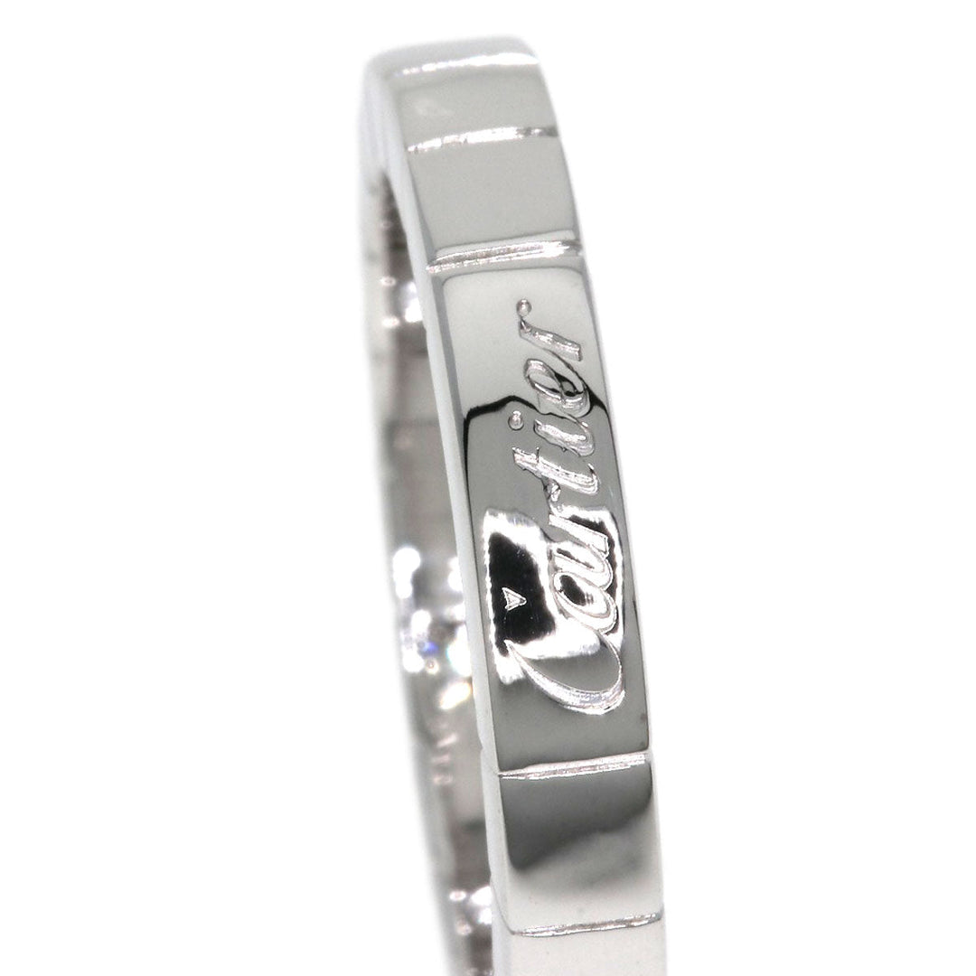 CARTIER Ring K18WG Silver Raniere 1P Diamond #50