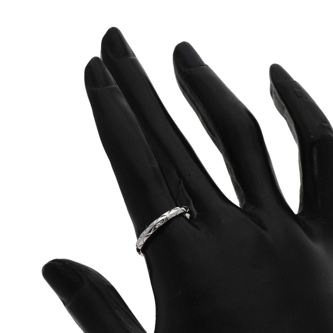 CHANEL Ring PT950 Silver Coco Crush #54 Women Used Authentic