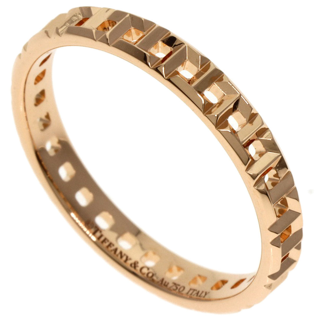 TIFFANY&Co. Ring 18K Pink Gold gold T True Narrow Women Used Authentic