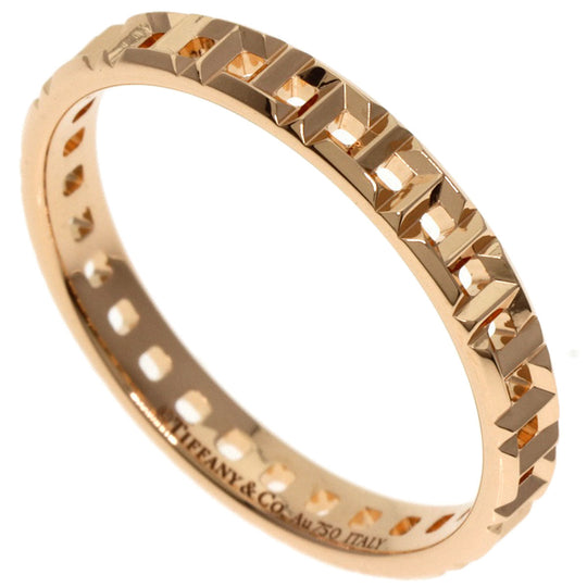 TIFFANY&Co. Ring 18K Pink Gold gold T True Narrow Women Used Authentic