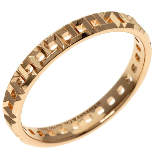 TIFFANY&Co. Ring 18K Pink Gold gold T True Narrow Women Used Authentic
