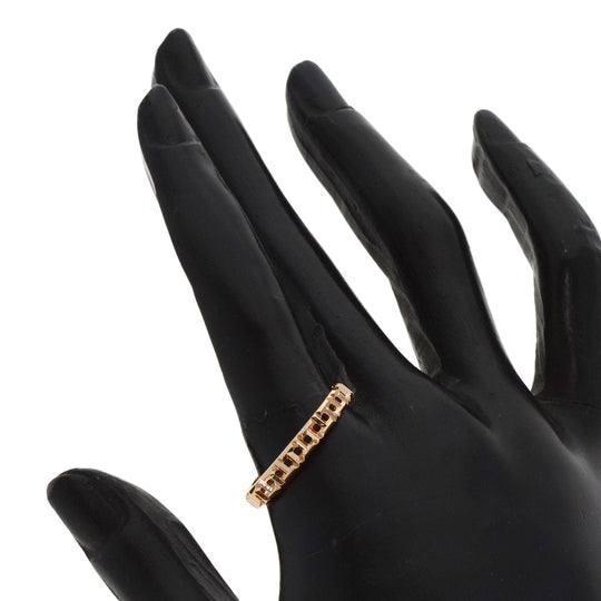 TIFFANY&Co. Ring 18K Pink Gold gold T True Narrow Women Used Authentic