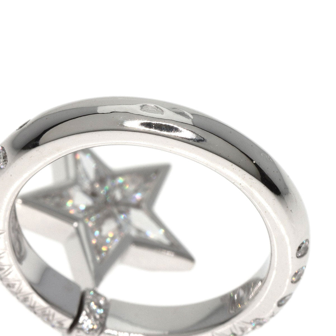 CHANEL Ring K18WG Silver Comet diamond