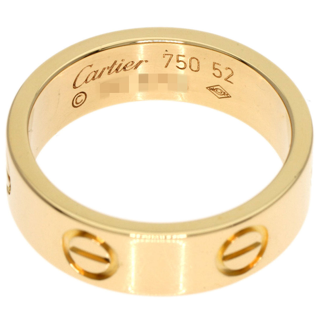 CARTIER Ring 18K Yellow Gold gold Love Ring #52 Women Used Authentic