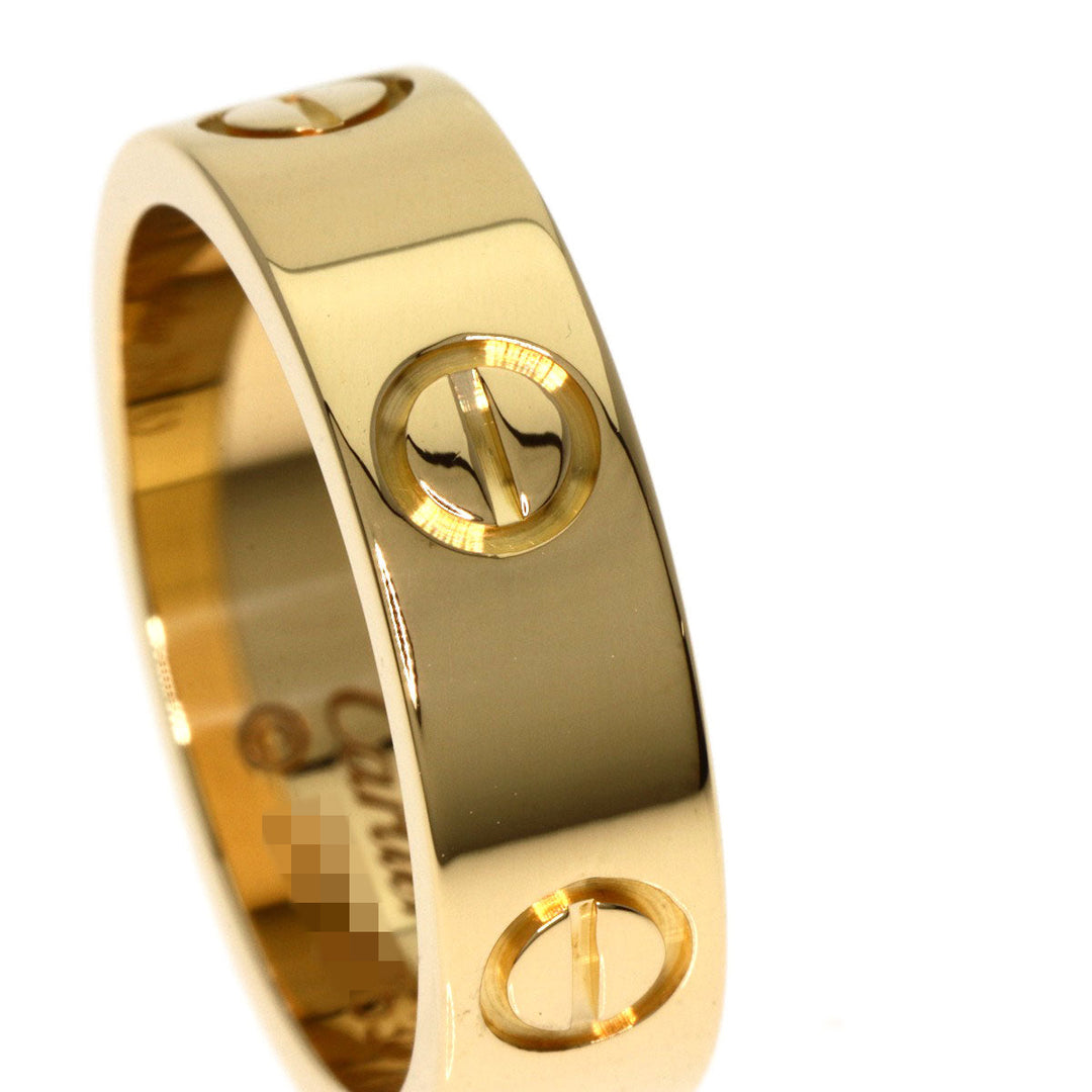CARTIER Ring 18K Yellow Gold gold Love Ring #52 Women Used Authentic