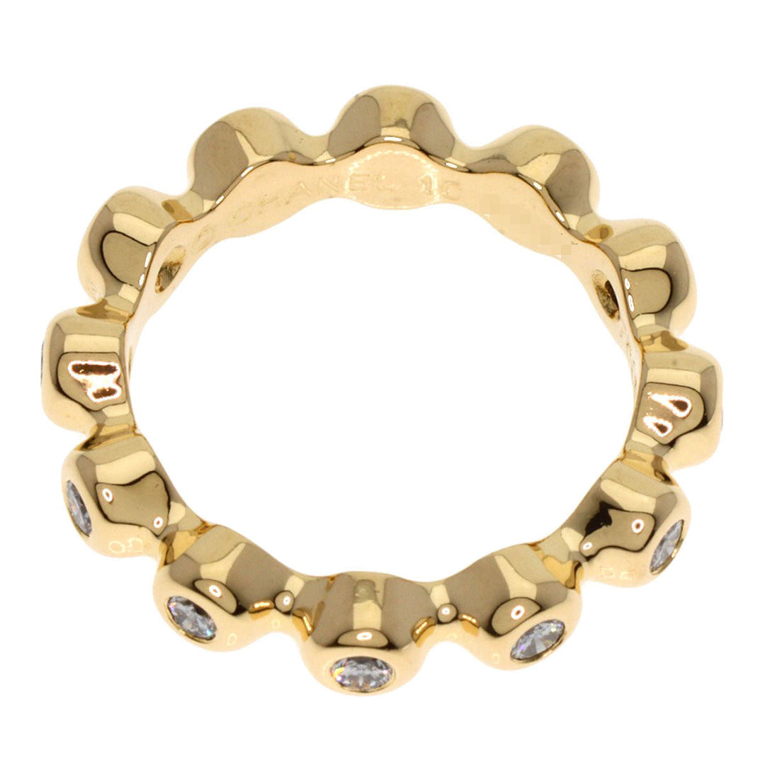CHANEL Ring 18K Yellow Gold gold Bowl ring full diamond