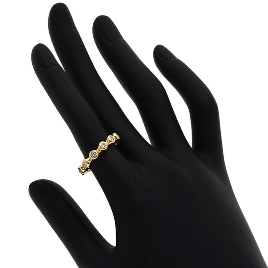CHANEL Ring 18K Yellow Gold gold Bowl ring full diamond