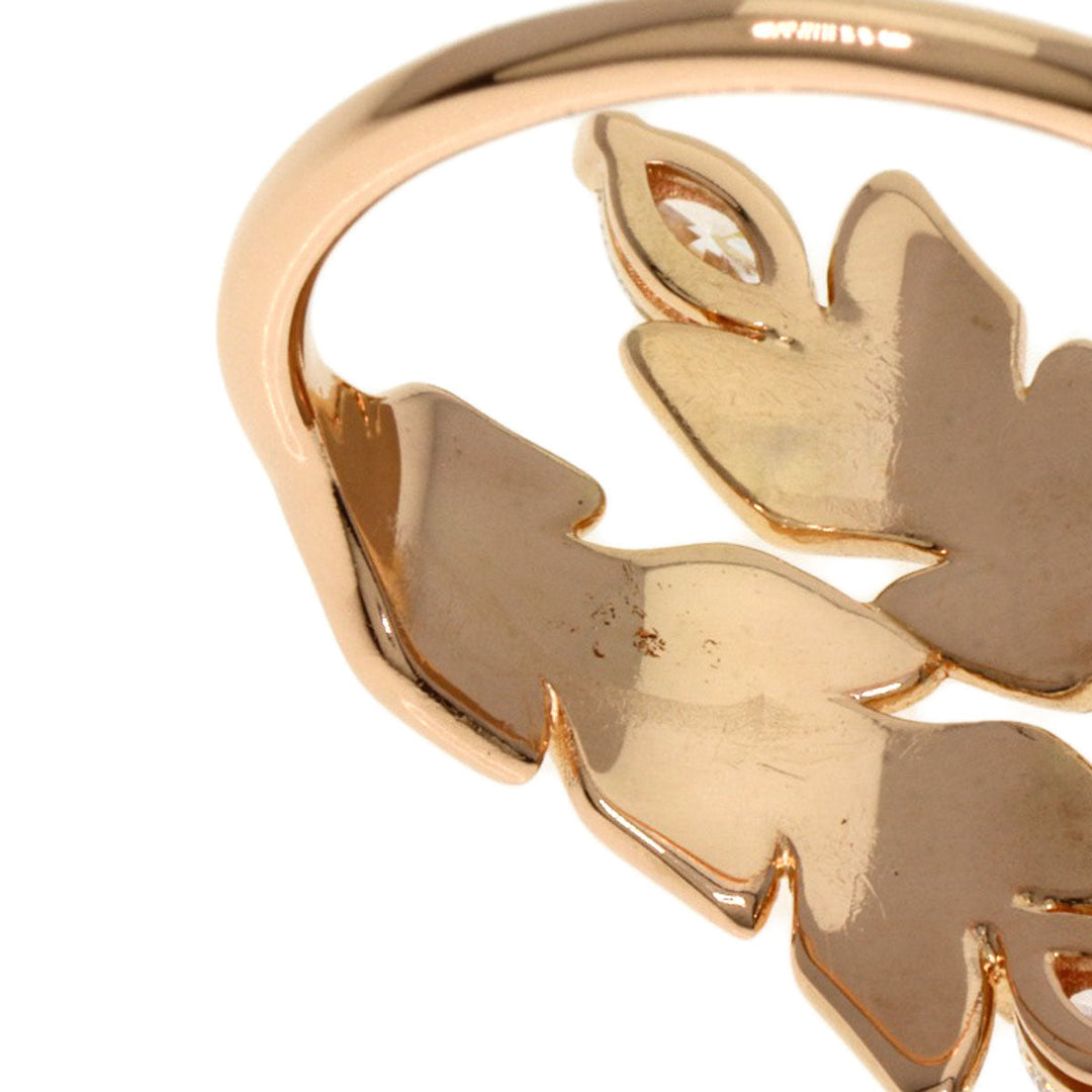 TIFFANY&Co. Ring 18K Pink Gold gold Victoria Vine Bypass Diamond