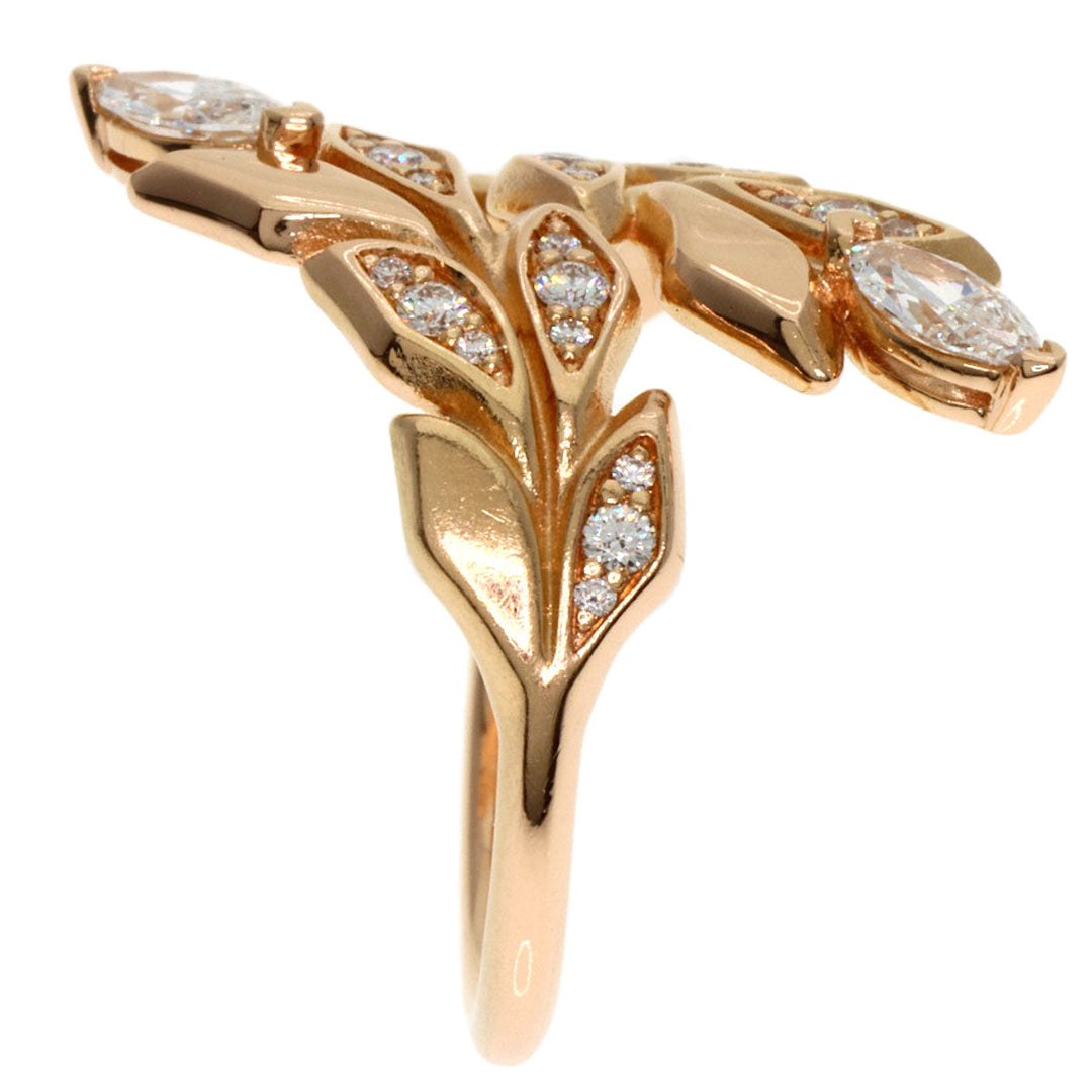 TIFFANY&Co. Ring 18K Pink Gold gold Victoria Vine Bypass Diamond