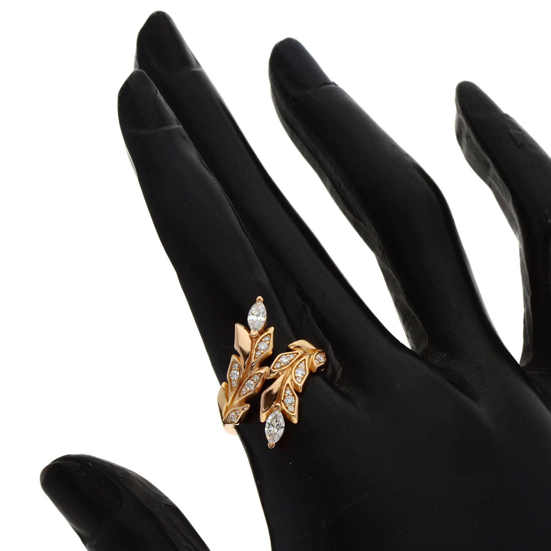 TIFFANY&Co. Ring 18K Pink Gold gold Victoria Vine Bypass Diamond