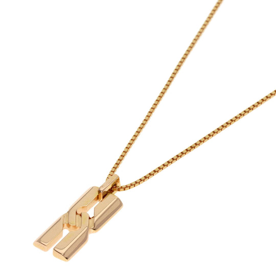 GUCCI Necklace 18K Pink Gold gold Infinity Women Used Authentic