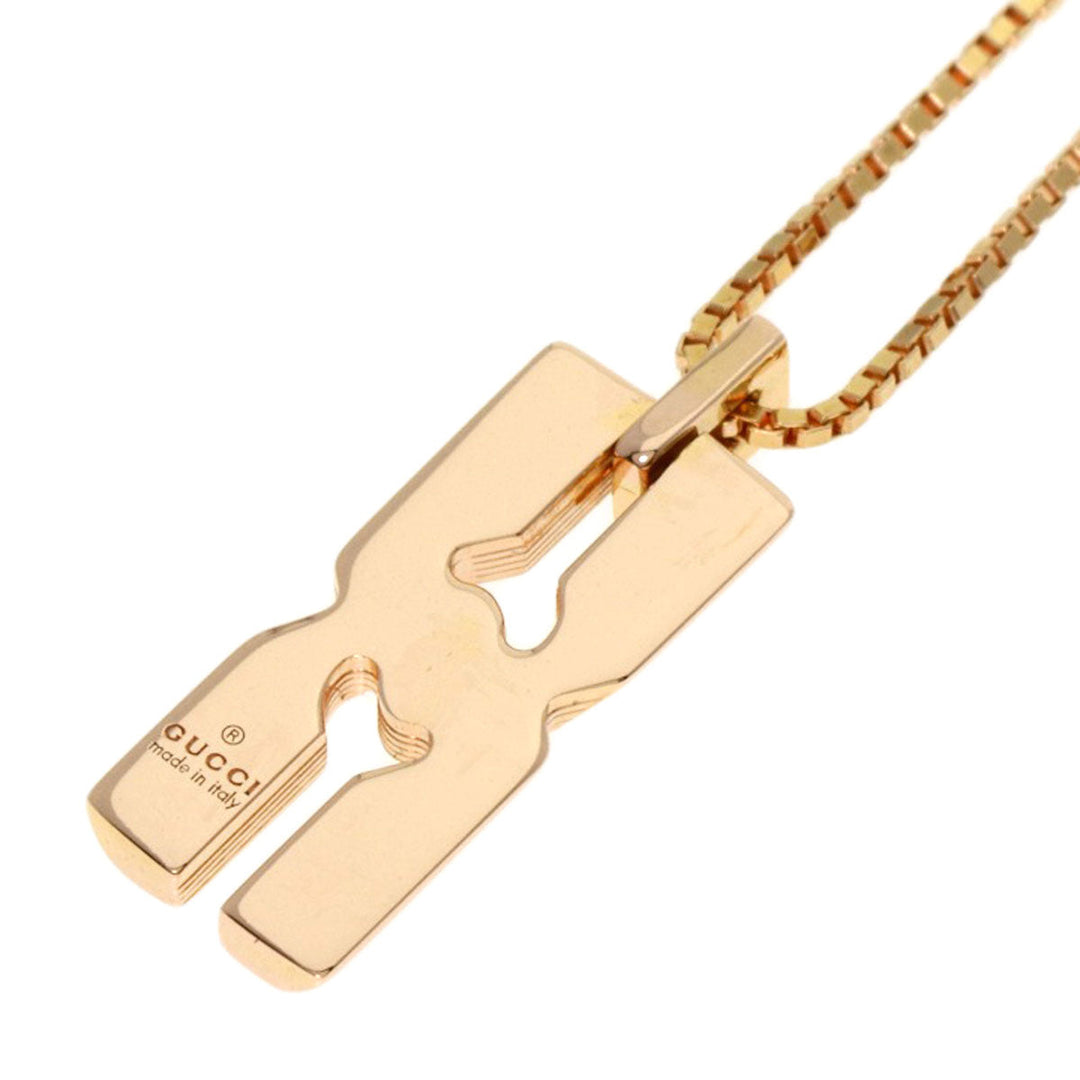 GUCCI Necklace 18K Pink Gold gold Infinity Women Used Authentic