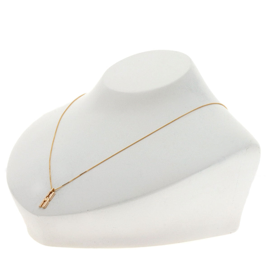 GUCCI Necklace 18K Pink Gold gold Infinity Women Used Authentic