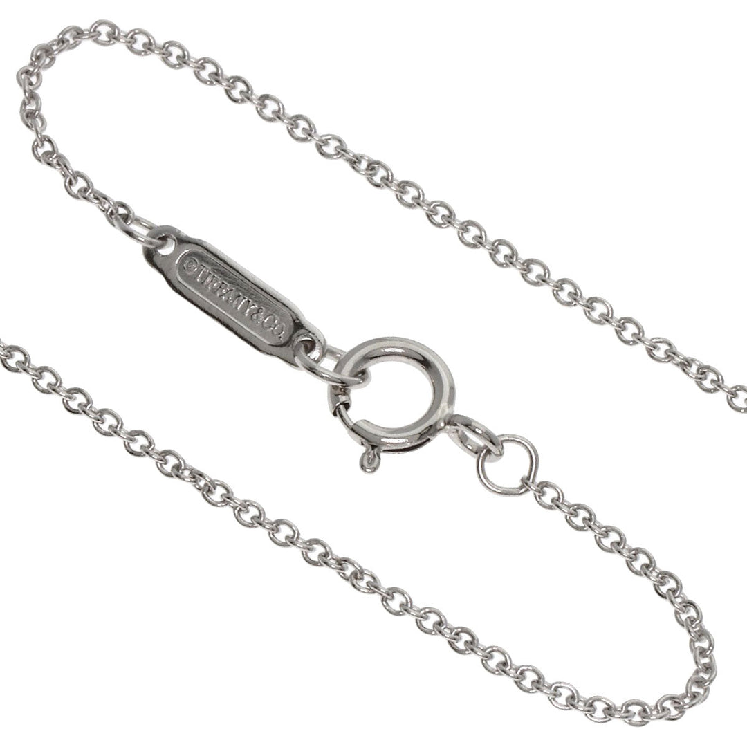 TIFFANY&Co. Necklace PT950 Silver Quatra Heart Key Diamond