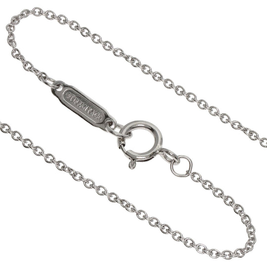TIFFANY&Co. Necklace PT950 Silver Quatra Heart Key Diamond