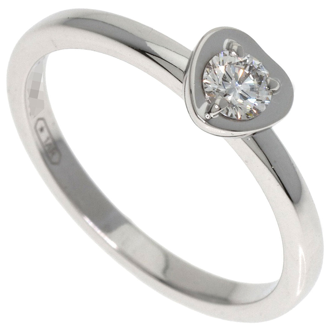 CARTIER Ring K18WG Silver Diamant Legend Heart Diamond #49