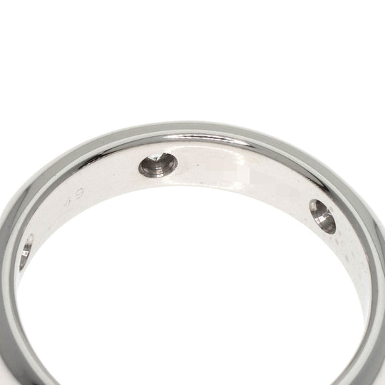 CARTIER Ring K18WG Silver Stella 6P Diamond #49