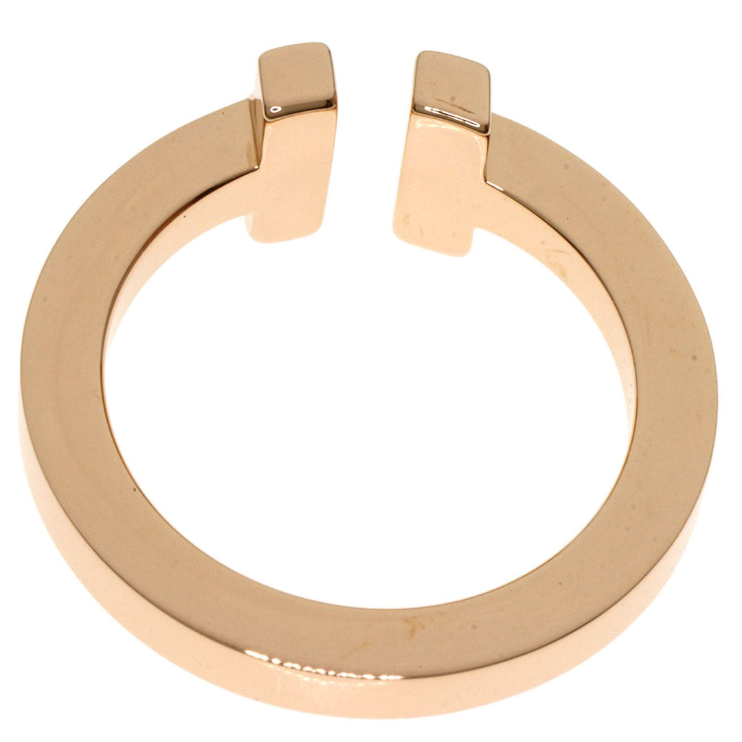 TIFFANY&Co. Ring 18K Pink Gold gold T square Women Used Authentic