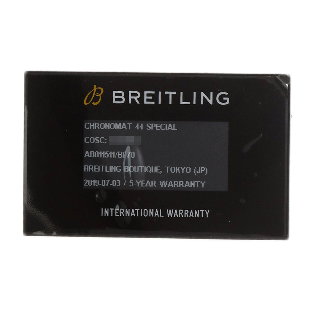 BREITLING Watches AB0115 Stainless Steel Silver Chrono mat 44 mens Used Authentic