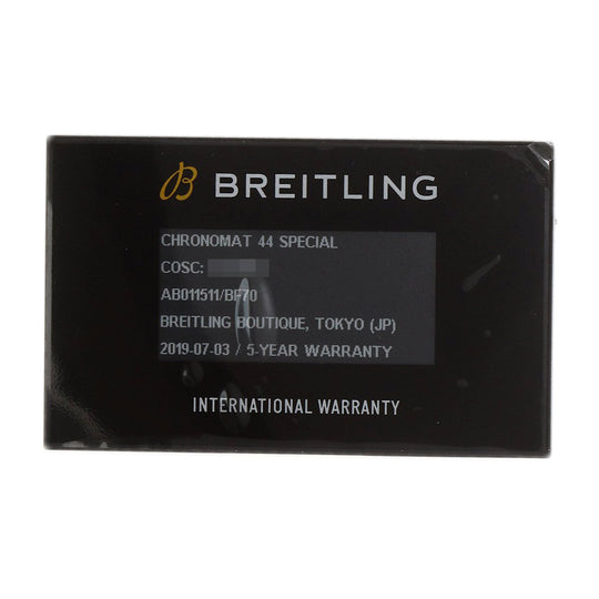 BREITLING Watches AB0115 Stainless Steel Silver Chrono mat 44 mens Used Authentic