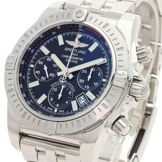 BREITLING Watches AB0115 Stainless Steel Silver Chrono mat 44 mens Used Authentic