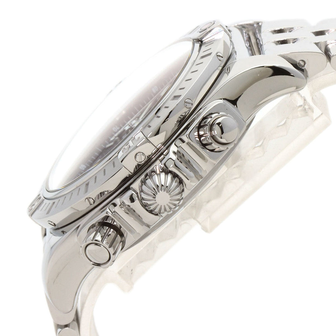 BREITLING Watches AB0115 Stainless Steel Silver Chrono mat 44 mens Used Authentic