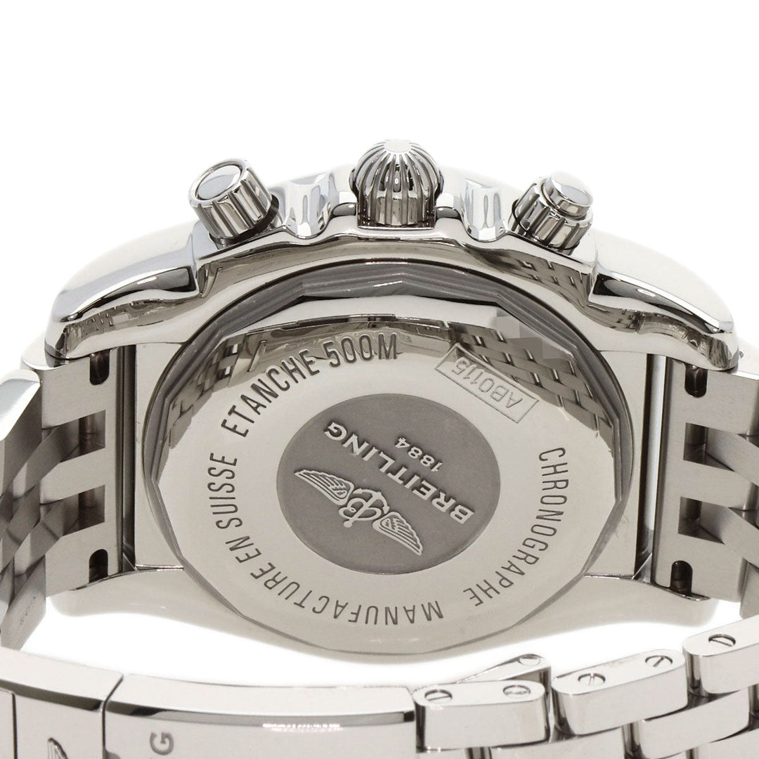 BREITLING Watches AB0115 Stainless Steel Silver Chrono mat 44 mens Used Authentic