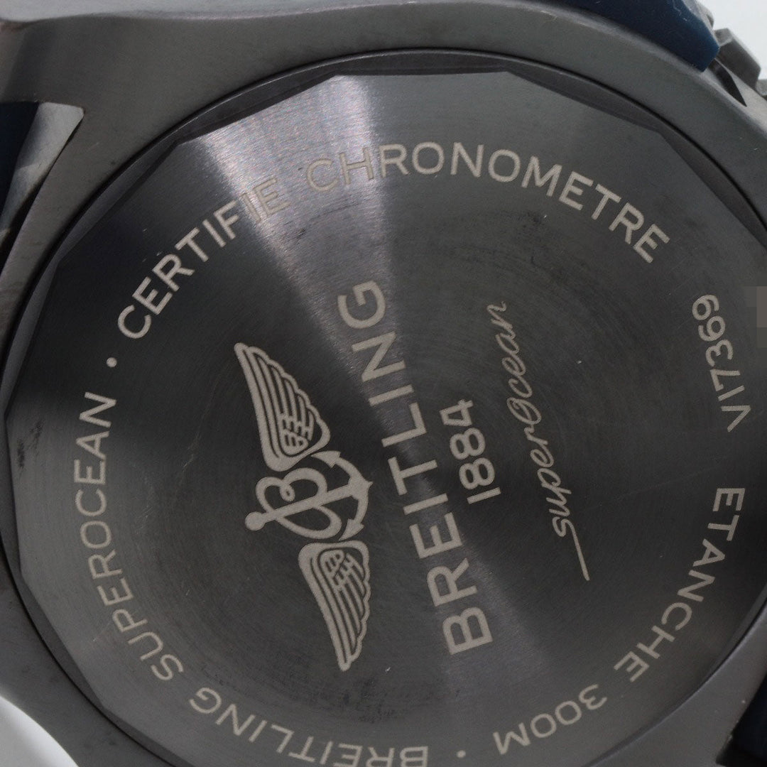 BREITLING Watches V17369 Titanium, Rubber Navy Super Ocean 48 mens Used Authentic