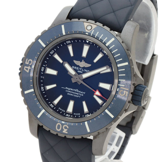 BREITLING Watches V17369 Titanium, Rubber Navy Super Ocean 48 mens Used Authentic