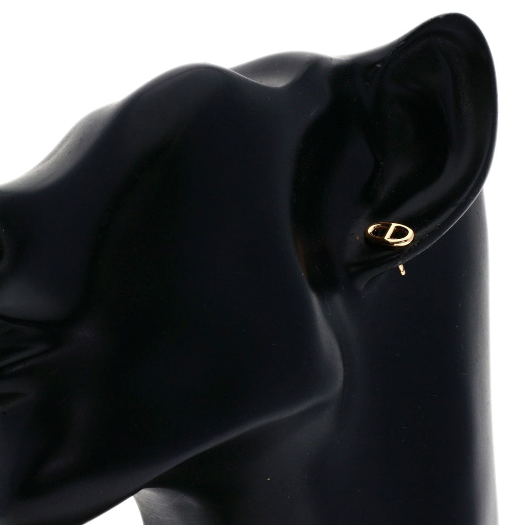 HERMES Pierce 18K Pink Gold gold Chene Dunkle Farandor TPM Women Used Authentic