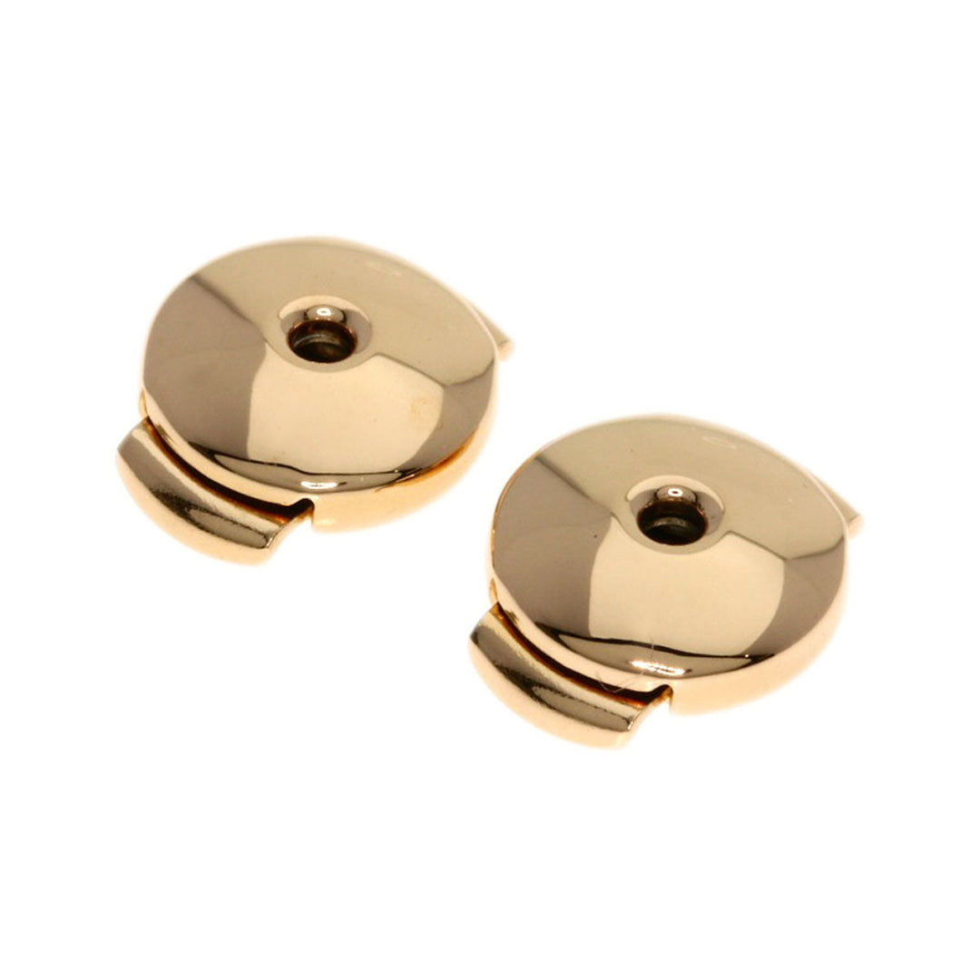 HERMES Pierce 18K Pink Gold gold Chene Dunkle Farandor TPM Women Used Authentic