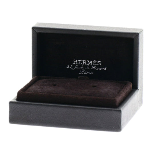 HERMES Pierce 18K Pink Gold gold Chene Dunkle Farandor TPM Women Used Authentic