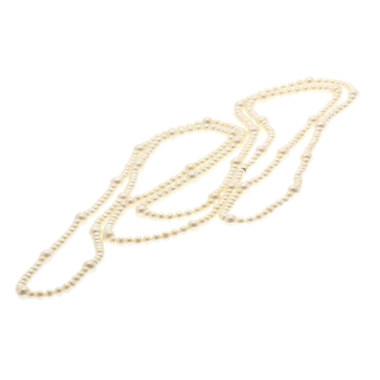 TIFFANY&Co. Necklace SV white Ziegfeld Collection Fresh Water Pearl Long