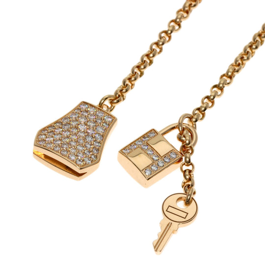 HERMES Pierce 18K Pink Gold gold Kelly Clochette Diamonds